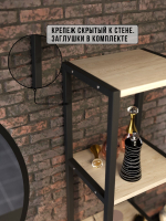 Полка настенная высокая лофт Linea