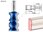 ЗУБР 32x57мм, хвостовик 12мм, фреза кромочная фигурная №8