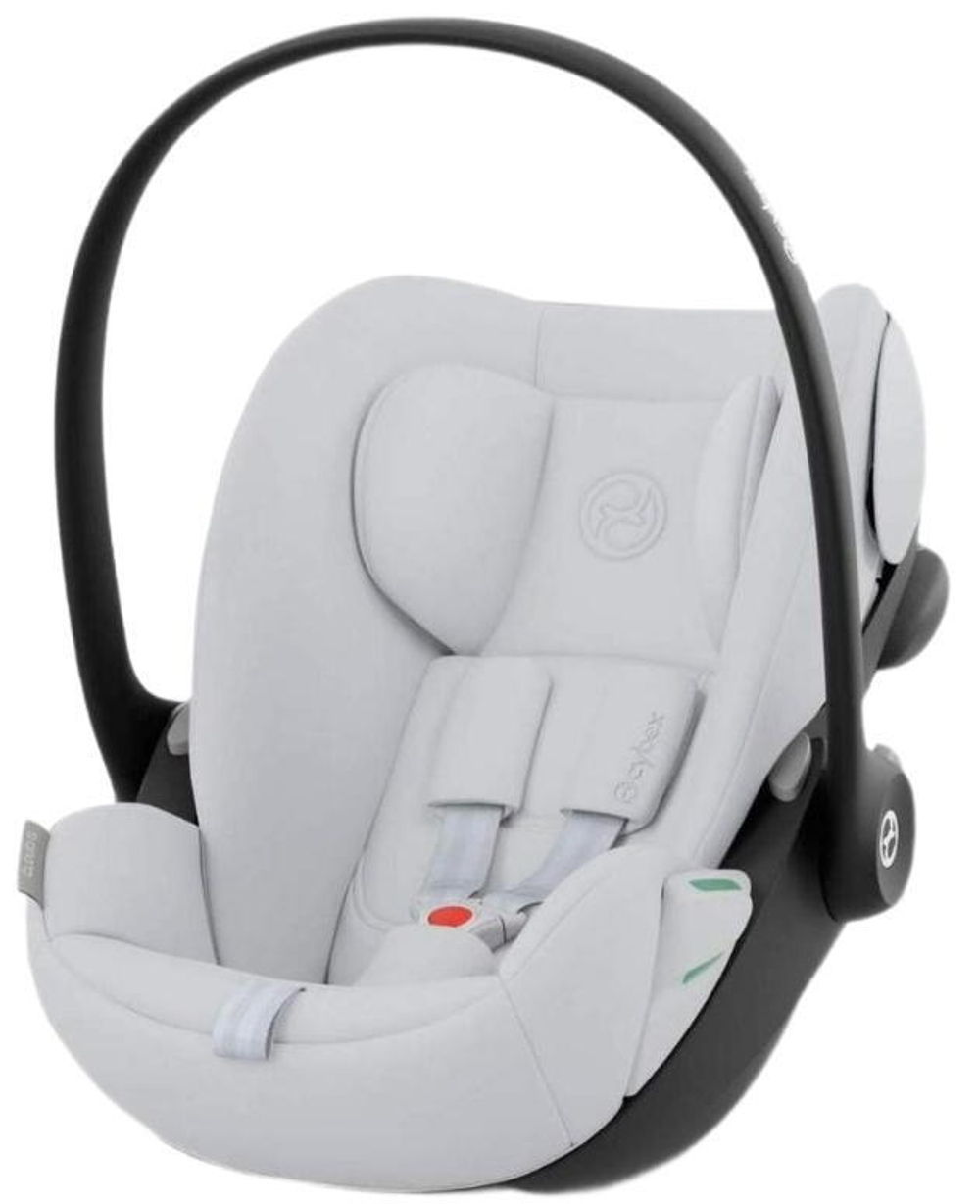 Коляска Cybex Priam IV Matt Black complete и автокресло Cloud G i-Size Fog Grey 3 в 1 Off White