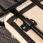 Полка для обуви, мет-л, 3 секц, 79х33х50 см, с сиден, чер, Nika, ЭТЛ3/Ч