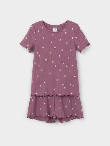 пижама  для девочки  К 1652/темная орхидея,поле с ромашками