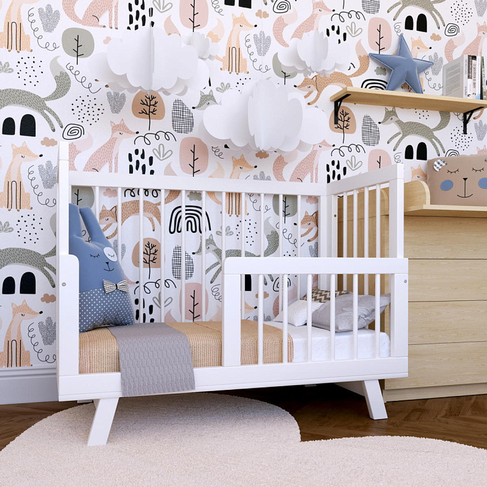 Кроватка детская Lillaland Lilla Aria белый