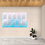 Стенд без надписи c десятью карманами А4 552