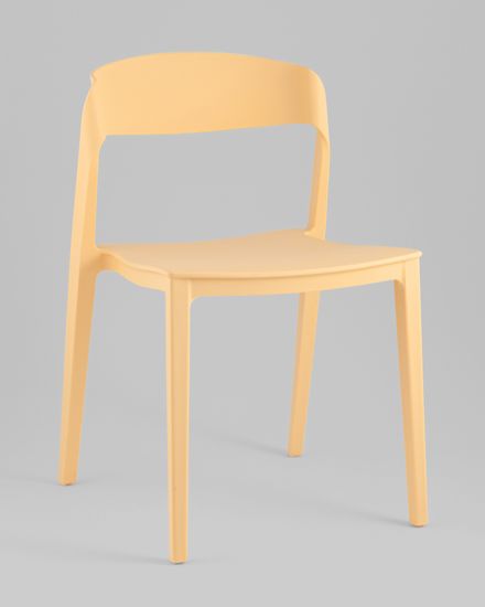 Стул Moris пластик бледно-желтый