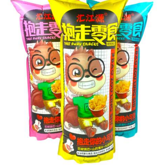 Чипсы воздушные Bao Zou Ling Shi три вкуса ассорти