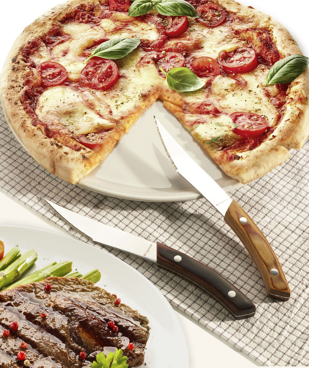 Набор ножей для стейка и пиццы 4шт Legnoart Napoli светлый