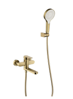 06132-S Смеситель од. для ванны кор. (Мат. Золото)  GANZER  (8/1шт)