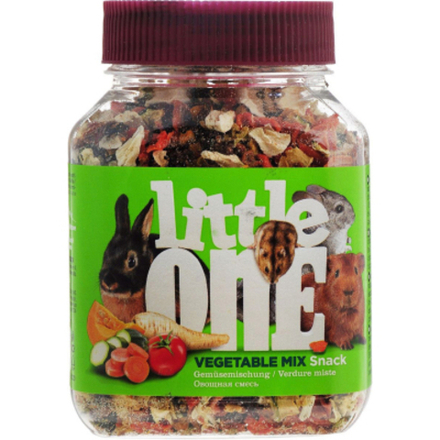 ЛИТЛ ВАН Овощная смесь Лакомство для всех видов грызунов банка 150 гр