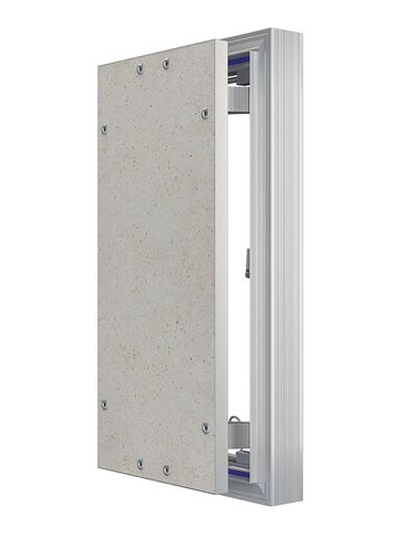 Люк ревизионный D Ceramo Optimum 200х400 скрыт.монтаж петля алюминий EVECS