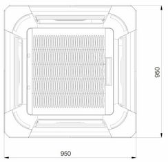 Кассетный кондиционер Excon CR-01-1022