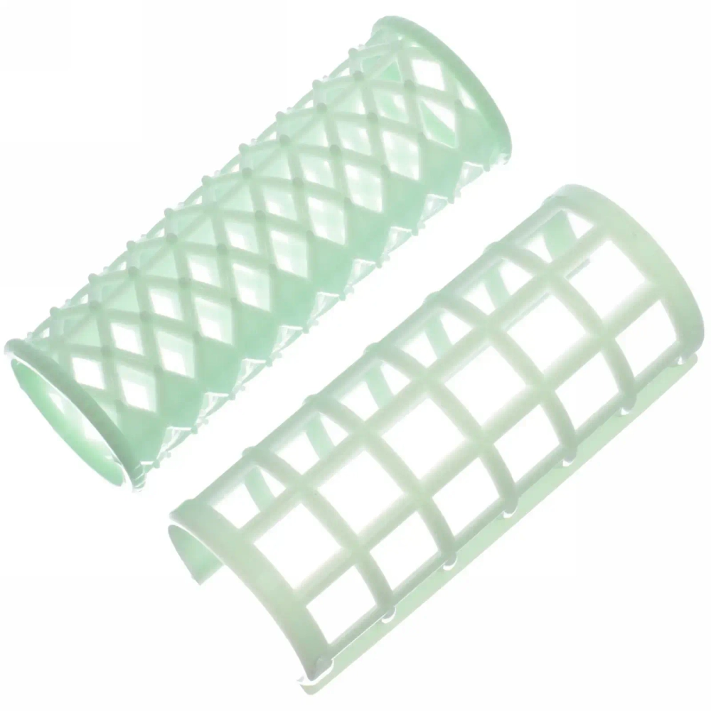 Бигуди пластмассовые с зажимом 4шт «Beauty Room», цвет розовый и мятный, 7*3,8см.