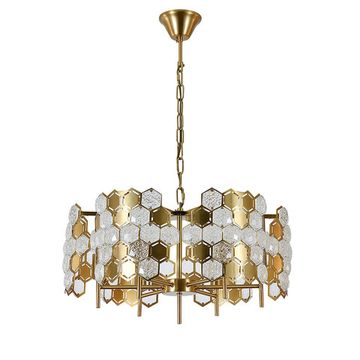 Подвесная люстра 6*E14 V000571 12047/6P Brass бронза Delizia Indigo