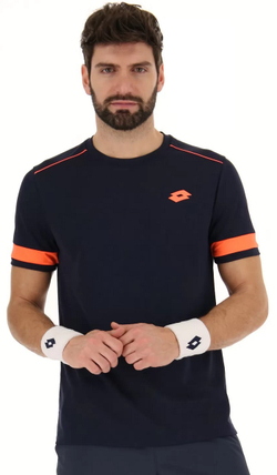 Теннисная футболка Lotto Superrapida V Tee - navy blue