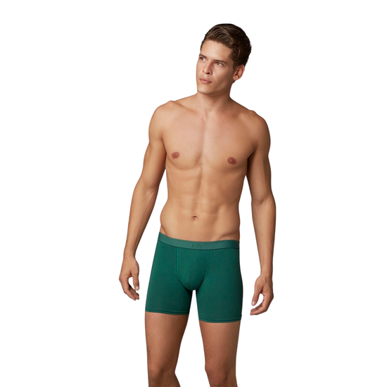 Набор мужских трусов боксеров 3 в 1 (зеленый, синий, бордовый) Doreanse 1742 Classic Box Lounge X3