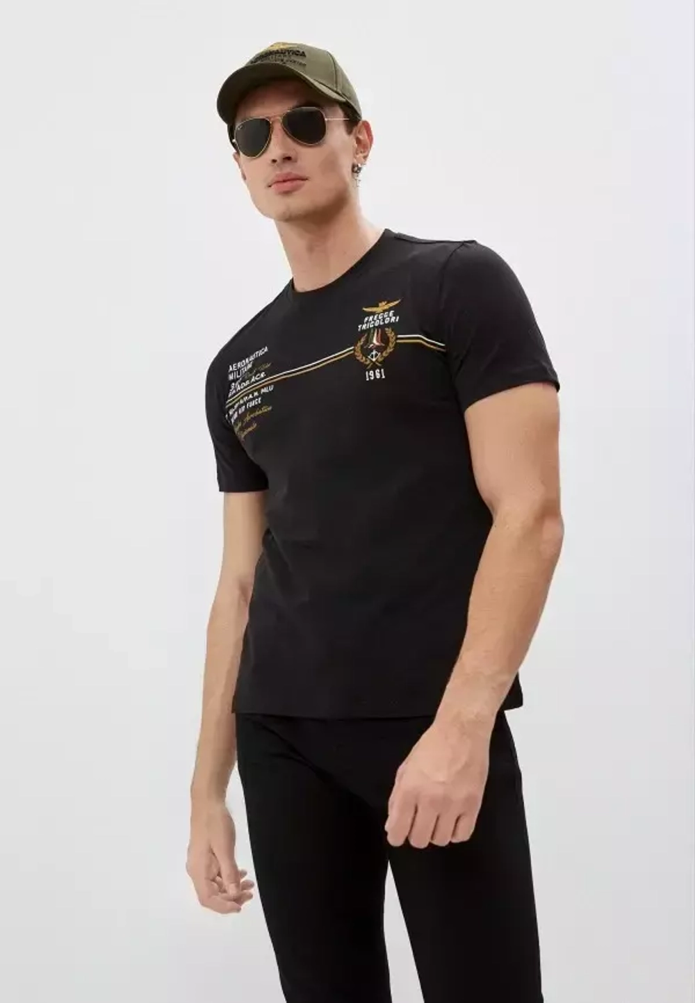 Футболка с логотипом AERONAUTICA MILITARE