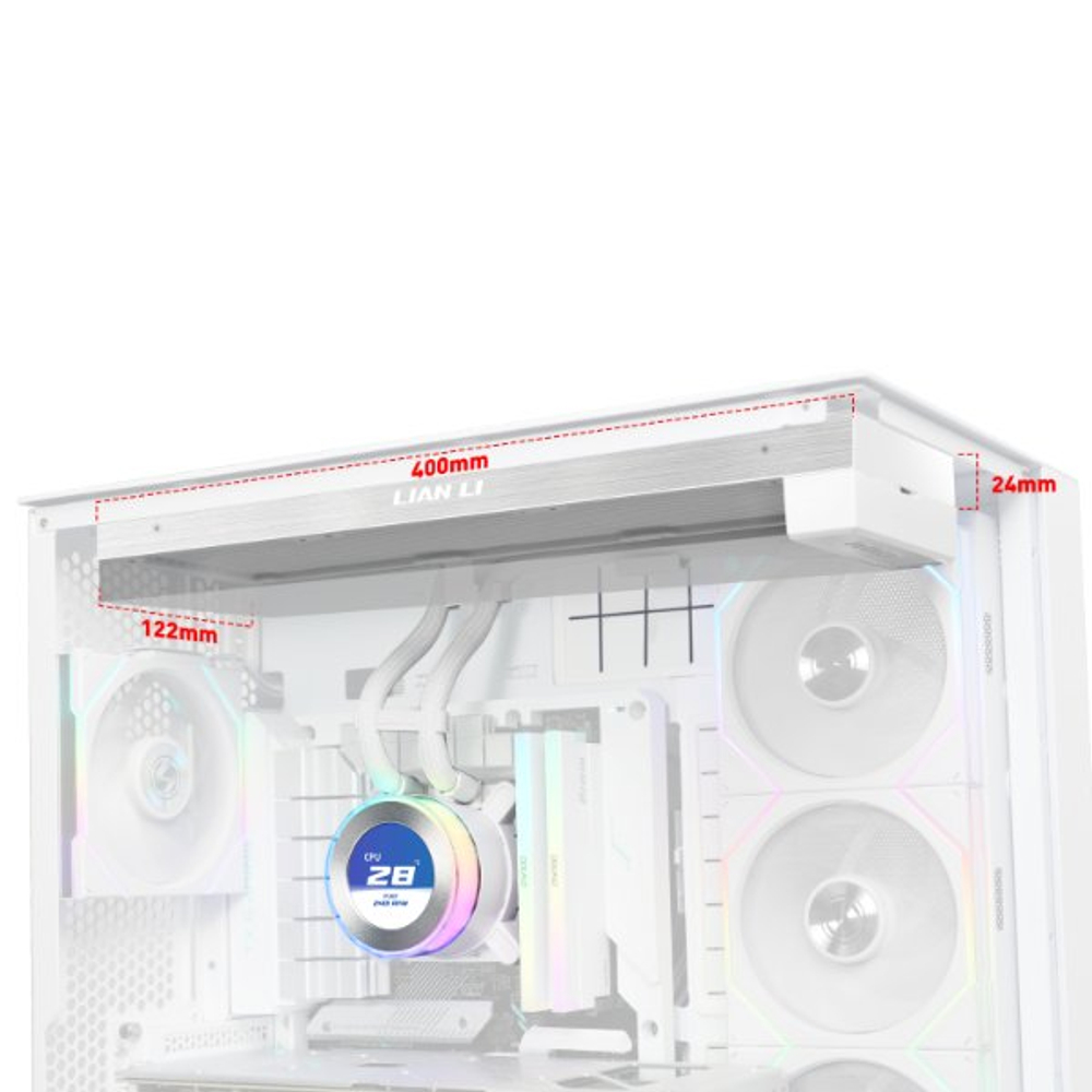 Водяное охлаждение для CPU Lian Li Hydroshift lI LCD-C 360N FAN LESS White G89.GHS2LCD36W.00