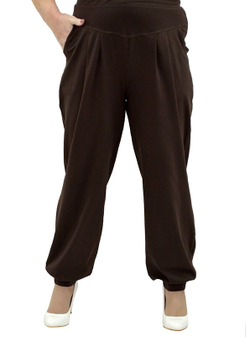 Брюки-султанки из вискозы Брауни
