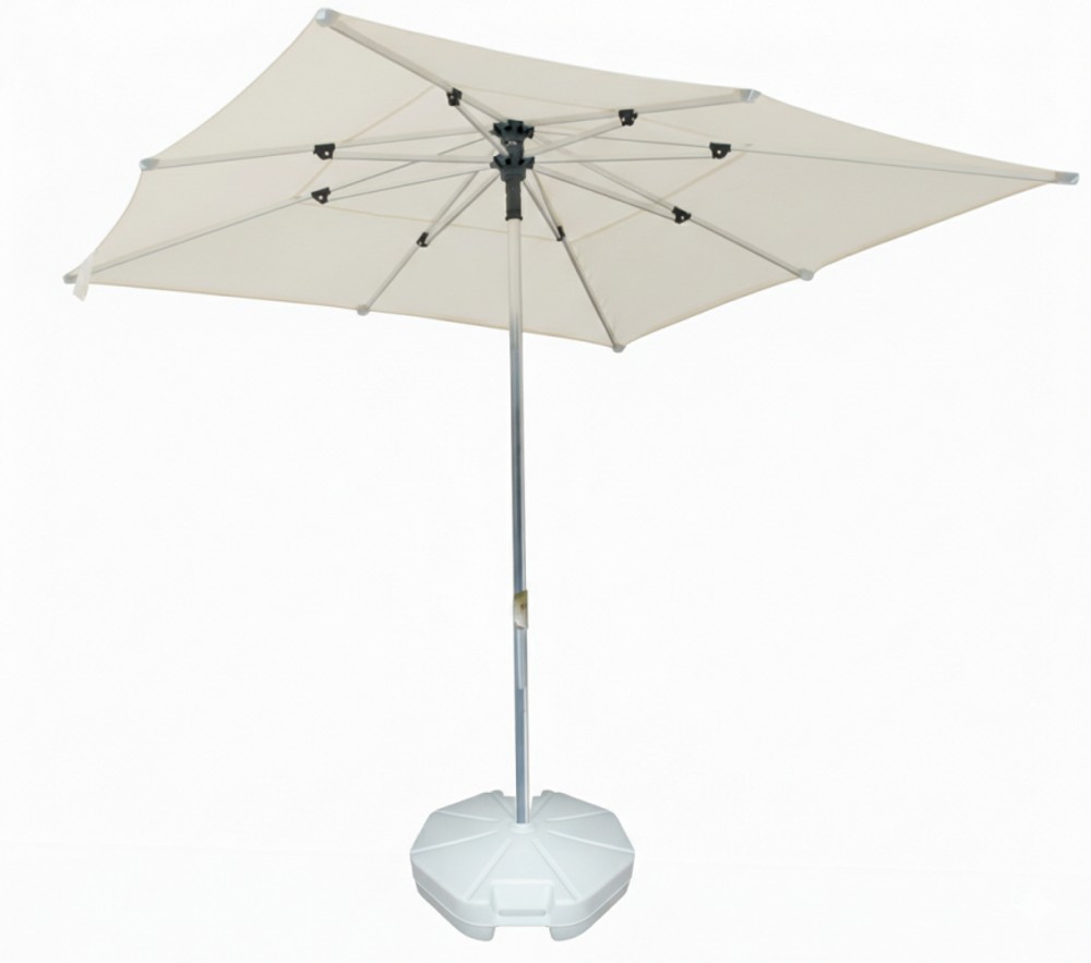 Зонт пляжный профессиональный 2х2 м Theumbrela Semsiye Evi Kiwi Clips, бежевый, 2000х2000