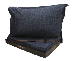Постельное белье 2 спальное евро Trussardi Twist U40 Blu