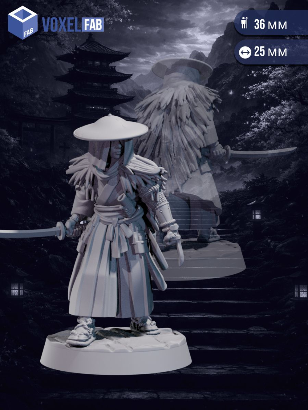 Ронин: Путь чести миниатюры для настольных игр РНИ, ДнД