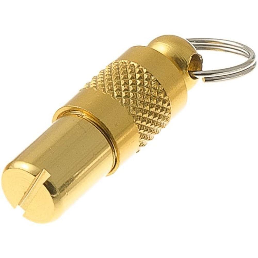 Адресник-капсула, золотой (алюмин.) 25мм  JB-2001  24шт/уп Пет лайн