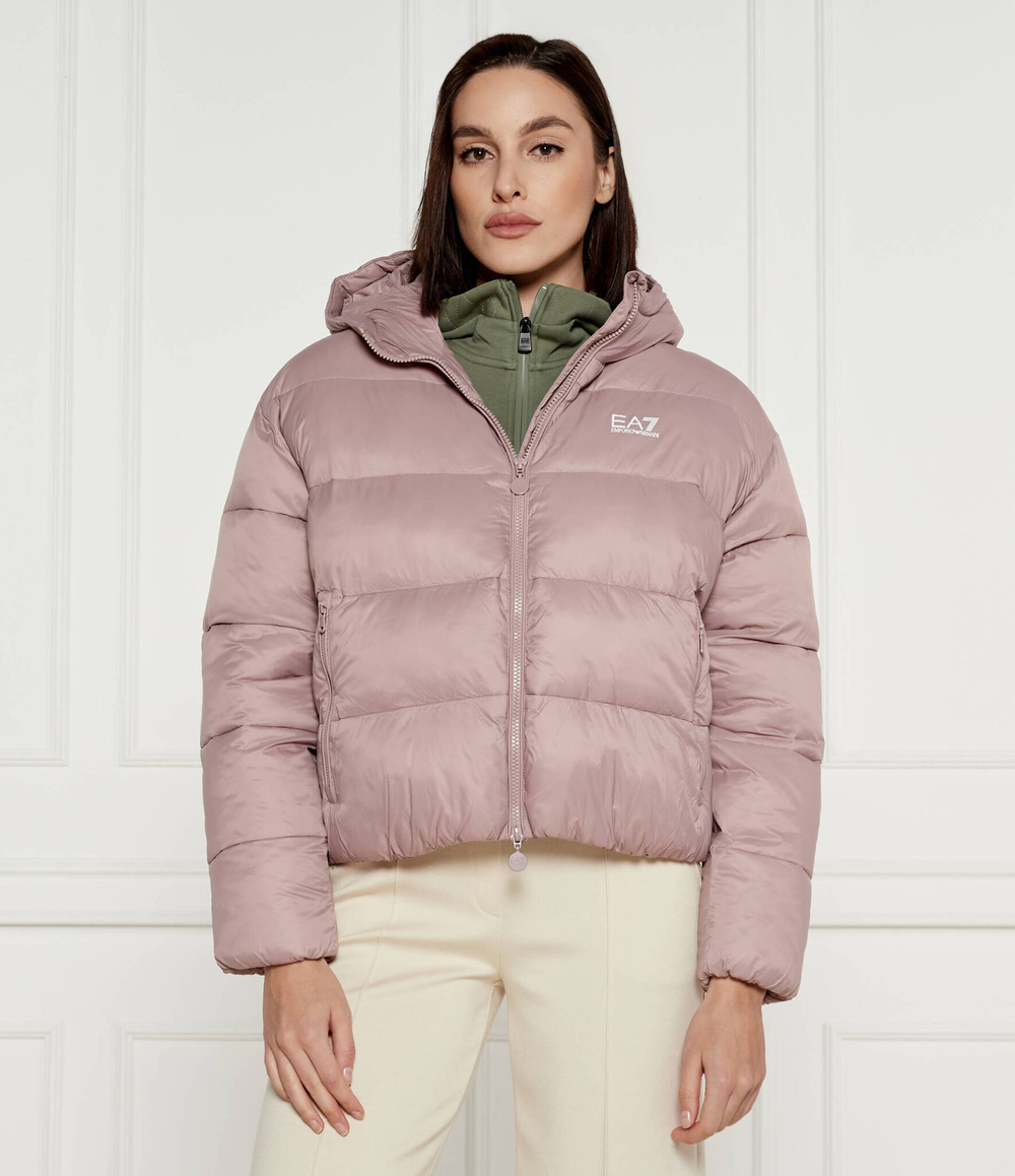 Утепленная куртка бомбер EA7 - пудро-розовый(6DTB17 TNGPZ)