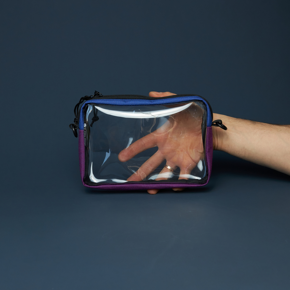 Transparent Case GO box фиолетовый/королевский синий/светло-серый