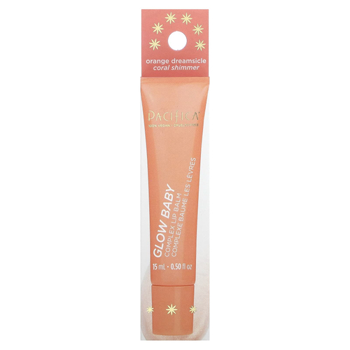 Pacifica, Glow Baby, комплексный бальзам для губ, апельсин Dreamsicle, 15 мл (0,50 жидк. унц.)