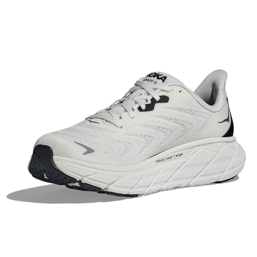 Кроссовки мужские HOKA M ARAHI 6 Blanc De Blanc / Steel Wool