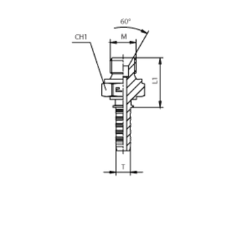 Фитинг DN 10 DKM (Ш) 22x1.5