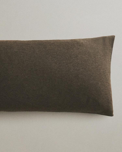 ZARA HOME ОДНОТОННАЯ КАШЕМИРОВАЯ НАВОЛОЧКА, СЕРЫЙ