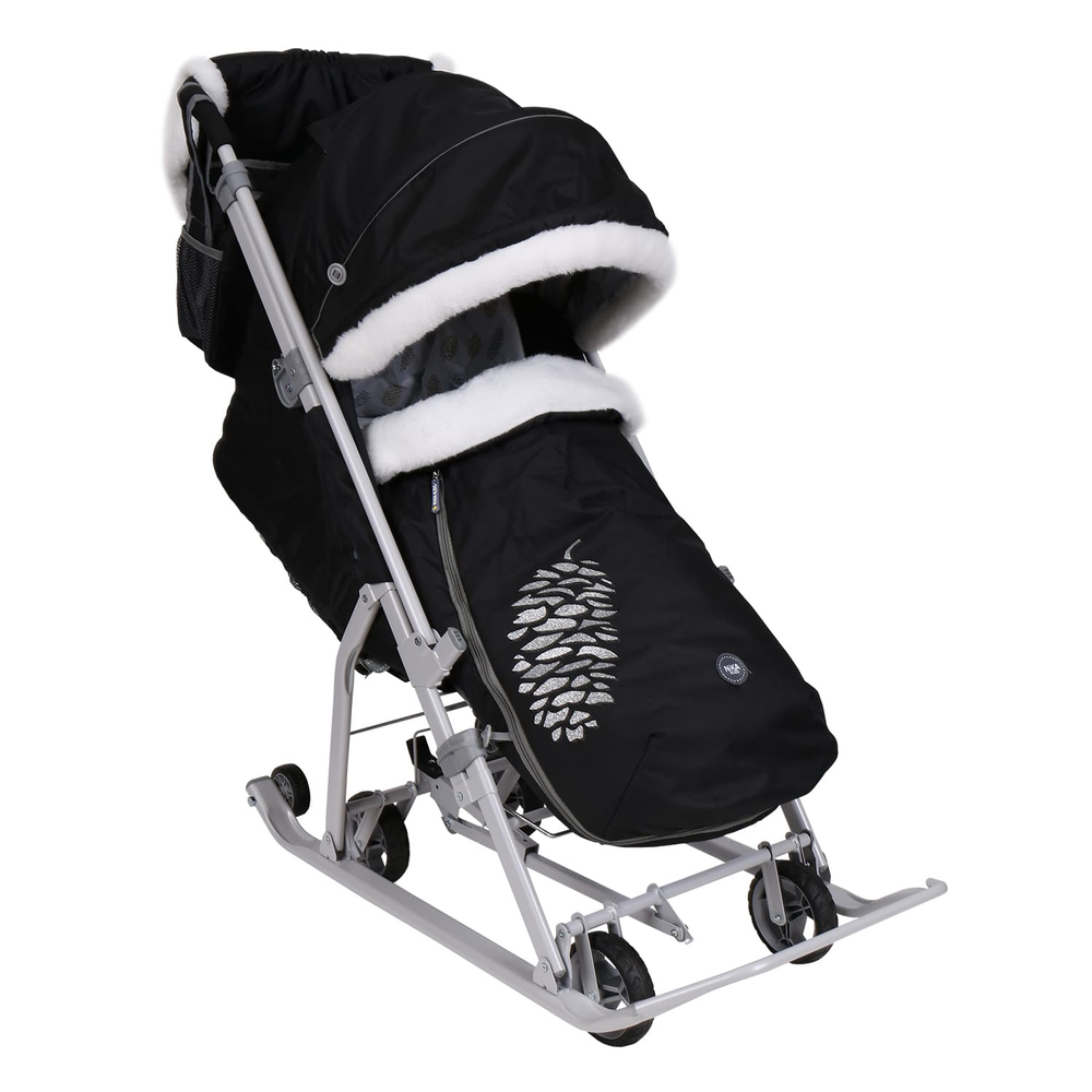 Коляска комбинированная «Ника Детям 7-5K» черный с шишкой (арт. НД7-5K/Ч)