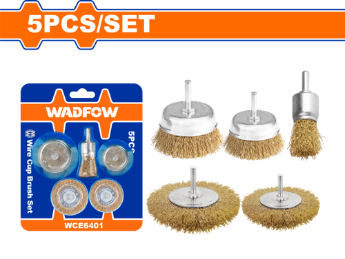 Набор щеток-крацовок 5 шт (6/36) WADFOW WCE6401