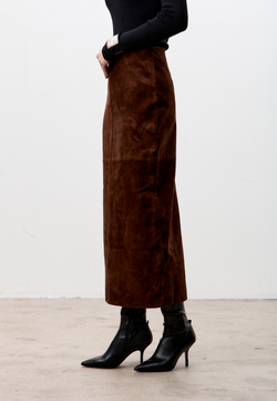 Юбка из натуральной замши