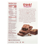 Think !, Протеиновые и клетчатые батончики, шоколадно-миндальный брауни, 10 батончиков по 40 г (1,41 унции)