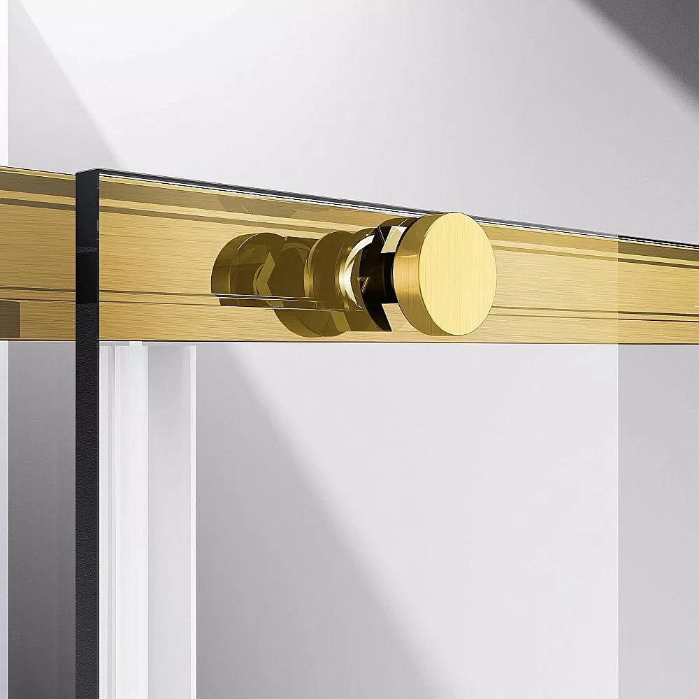 Душевая дверь Vincea Slim-N VDS-4SN140CLG 140 стекло прозрачное/профиль брашированное золото
