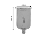 Коврик надувной Naturehike 183х58х12 см, овальный, серебристый карбон