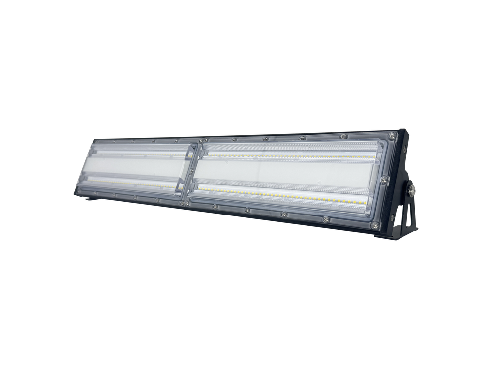 Светильник LED ДСП с линзой угол 110/60гр. UFOY-100W/03 100Вт 5700K 10000лм IP65 без пульсации 520x100x50мм WOLTA