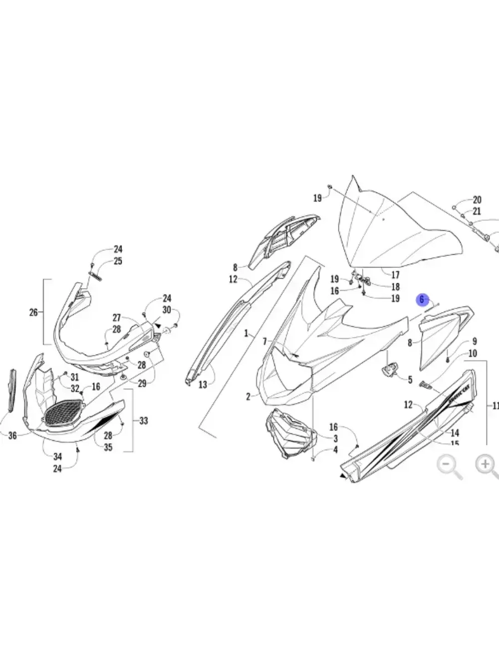 Зажим для снегоходов 1623-810