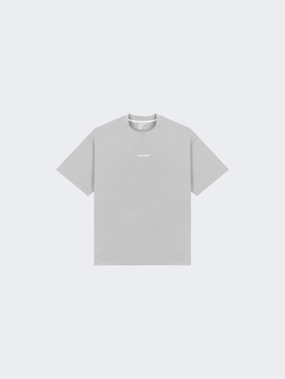 Футболка UNIFORM Heavy minilogo, Серый/белый