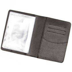 Обложка для документов "3 в 1". Цвет черный