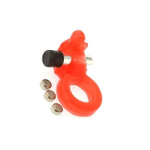 Кольцо на пенис со стимулятором клитора Jelly Turtle Cockring (красный) (Цвет: красный)