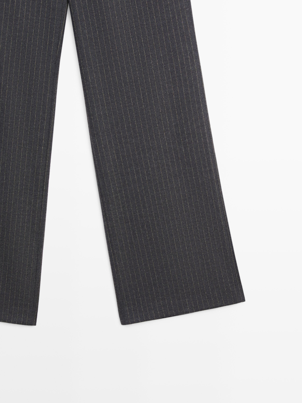 Massimo Dutti Широкие брюки в тонкую полоску, серый