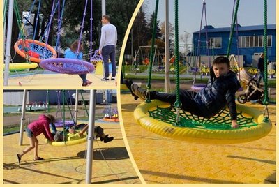 Качели гнезда Ø 132 300 см, диаметр крепления на трубу 76 мм