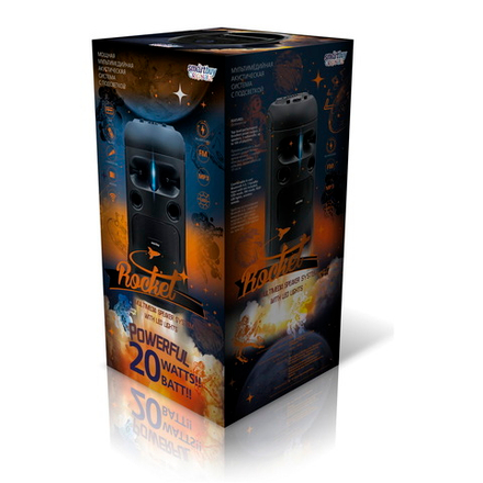 Акустическая система SmartBuy ROCKETI, 20Вт, Bluetooth, Bass Boost, MP3-FM, микрофон