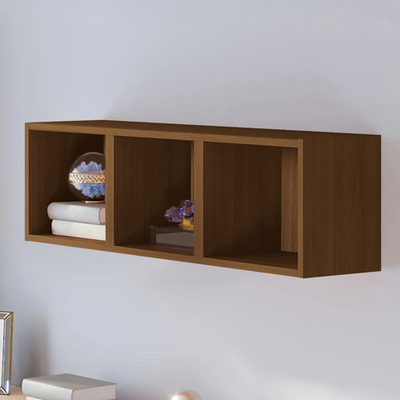 Полка навесная Билли Орех Экко 9459 120*28*35 см, Коричневый   Фиеста