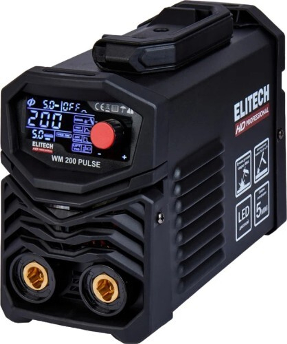 Сварочный аппарат инверторный Elitech HD WM 200 PULSE