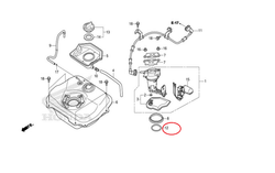 17572-GGL-J00. O-RING, FUEL PUMP