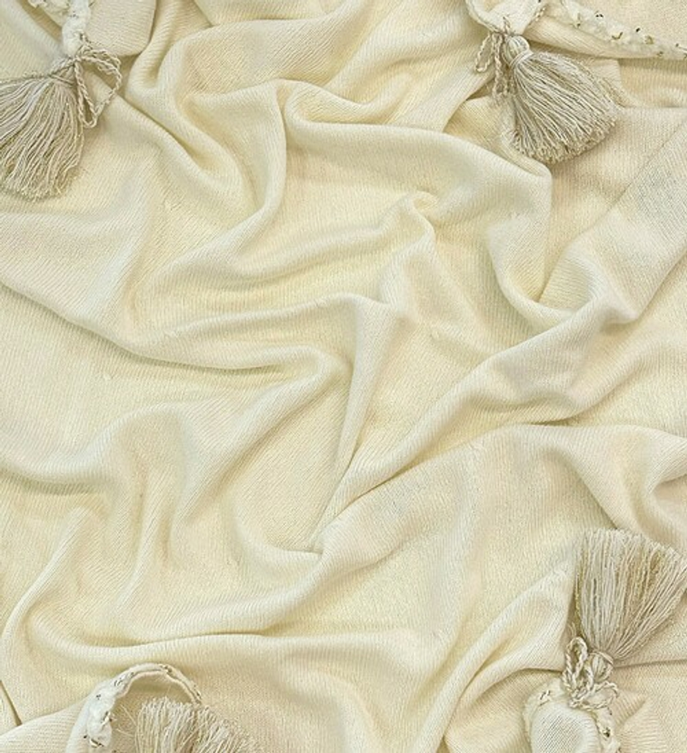 Плед-палантин GRACE ART Rene Real сливки 110x170 см