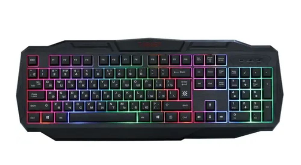 Проводной игровой комплект Defender Target MKP-350 клавиатура +  мышь + наушники (черный)